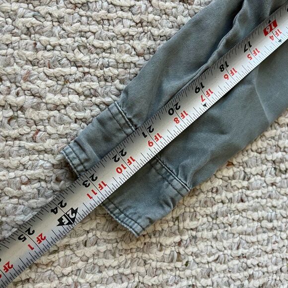 American Eagle Boyfriend Fit Utility Button Down Blouse - Picture 5 of 11